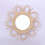 Woven Rattan Dressing Mirror Wall-Mounted 30-inch 1