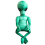 Alien Doll Plush Toy with Adjustable Joints 1