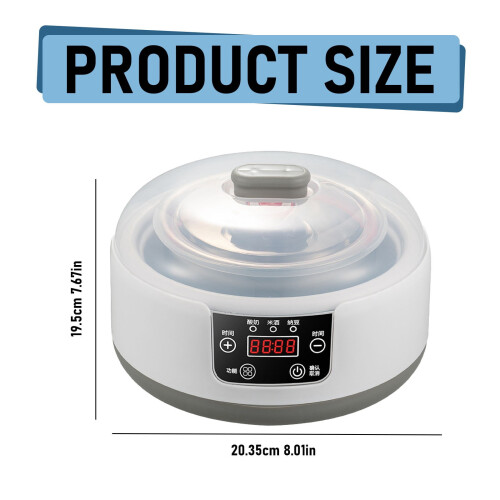 Yogurt Maker Stainless Steel Constant Temperature 1L 2