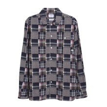 (L, True Navy) Farah Mens Regular Shirt