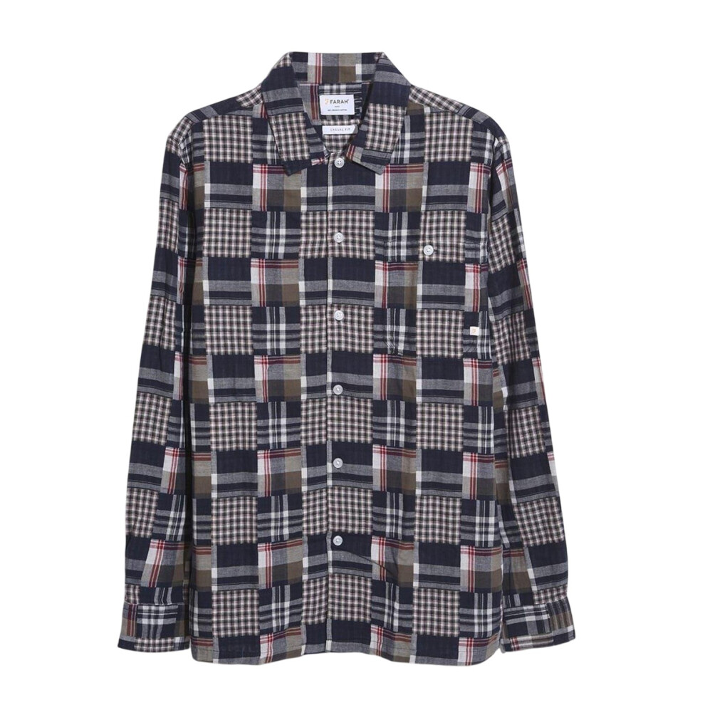 Farah (M, True Navy) Mens Regular Shirt
