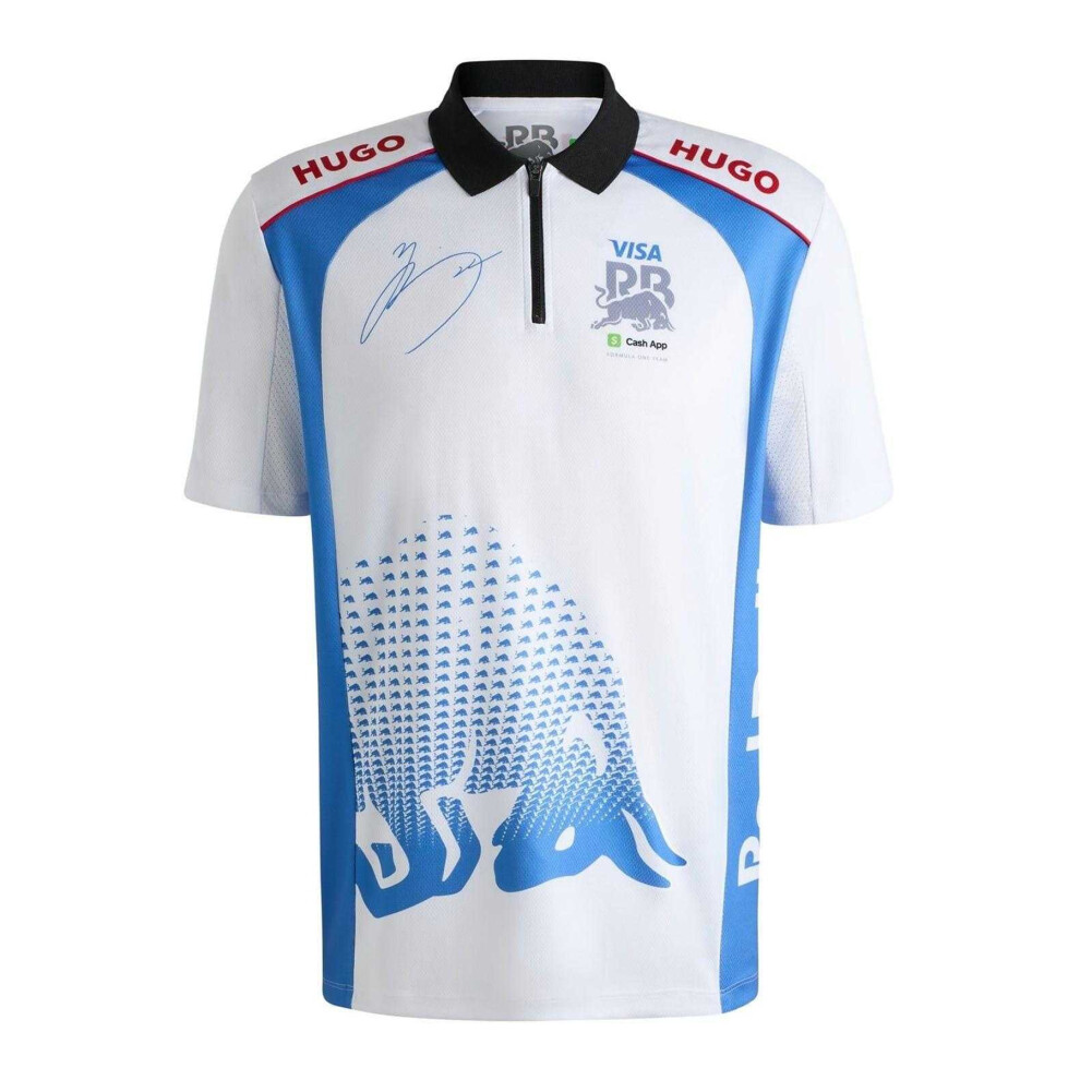 Hugo Boss (Xs, White) Mens Red Bull Polo Shirt