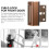 Brown Door Chain Lock 800 lb Security 3