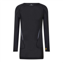 (S, Black/Yellow) Skins Mens G400 Plain Performance Long-Sleeved Top