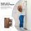 Brown Door Chain Lock 800 lb Security 6