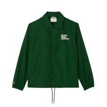 (XS, Green) Lacoste Mens Showerproof Coach Jacket