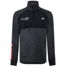 (M, Black) New Balance Mens Mock Neck Slim Athletic Top