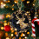 Christmas Tree Pendant Decoration Blue Acrylic 3.1 in 1