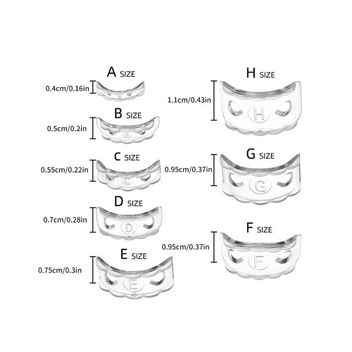 Silicone Ring Size Adjuster Set of 8 2