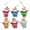 Mini Santa Pendant Set Red 6 Pieces 1