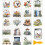 Frog Transfer Stickers 3.9x3.6 inch 18 sheets 8
