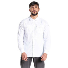 (XL, Optic White) Craghoppers Mens Regular Long-Sleeved Shirt