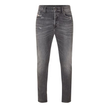 (29L, Black/Grey) Diesel Mens Fing Denim Fade Straight Leg Jeans
