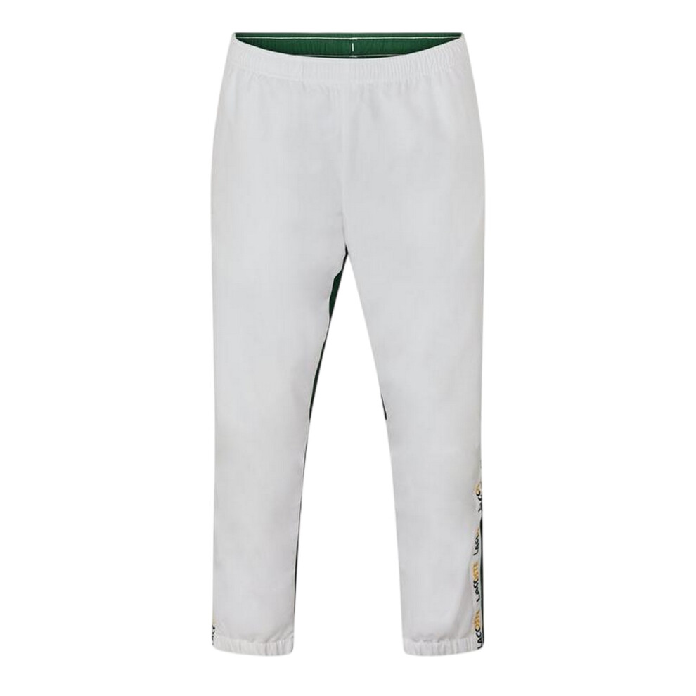 Lacoste (S R, White/Green) Mens Xh7587 Tracksuit Bottoms