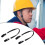 Hatteholderklemme i polyester, elastisk bånd, 1 pakke 6