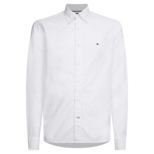 (XXL, White) Tommy Hilfiger Mens Core Flex Poplin Long-Sleeved Shirt
