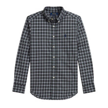 (14-16 Years, Green/White) Ralph Lauren Childrens/Kids Checked Long-Sleeved Button-Down Shirt