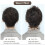 Synthetischer Haarknoten, Chignon, lockiges elastisches Haargummi, 1 Stück 5