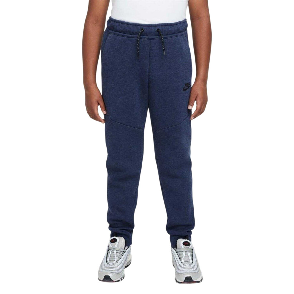 Nike (11-12 Years, Obsidian Black) Childrens/Kids Tech Fleece Joggers