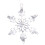 Christmas Snowflake Ornament Clear Crystal 30PCS 1