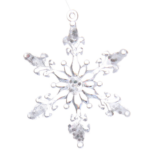Christmas Snowflake Ornament Clear Crystal 30PCS