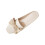 Γυναικεία φλατ παπούτσια Pearl Decor μπεζ US-8 (EU-40) 2