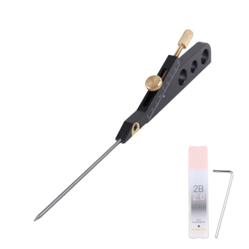Classical Acoustic Guitar Grip String Cutting Tool - Marking Measuring String Height Repair Saddle Slot L Black
