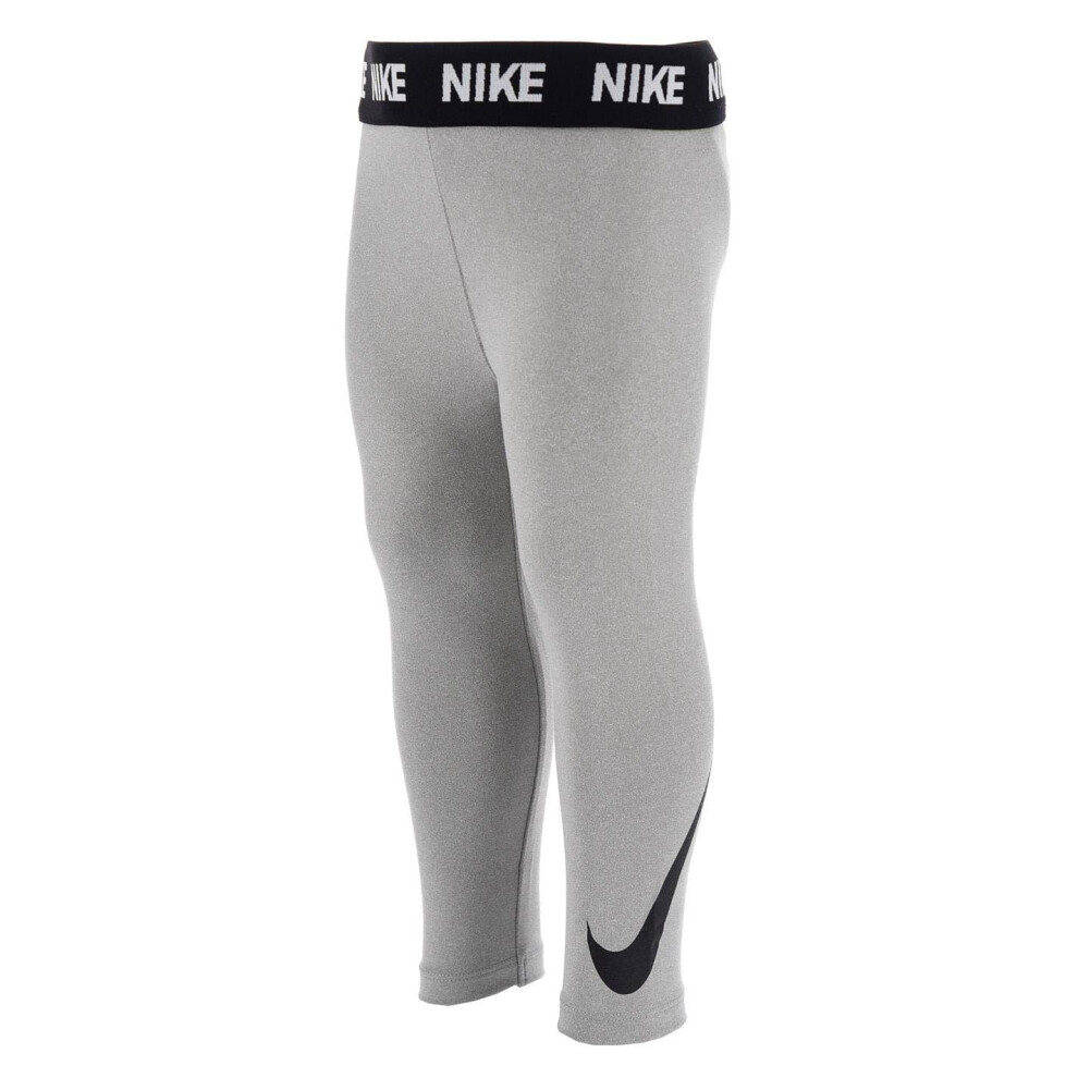 Nike (5-6 Years, Grey) Girls Swoosh Leggings