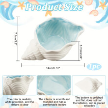 Ceramic starfish shell jewelry tray for rings and earrings