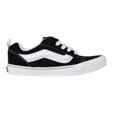 (4.5 UK, Black/White) Vans Childrens/Kids Knu Skool Leather Trainers