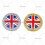 Autoaufkleber mit britischer Flagge (1 Stück) 6