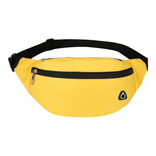 Bolsa transversal amarela para cintura, ajustável. 1