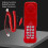 Telefone fixo com fio, capa telescópica e rediscagem 4