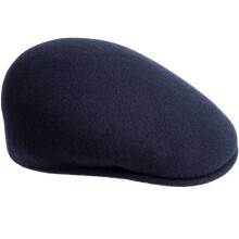 (L, Dark Blue) Kangol Unisex Adult 504 Wool Flat Cap