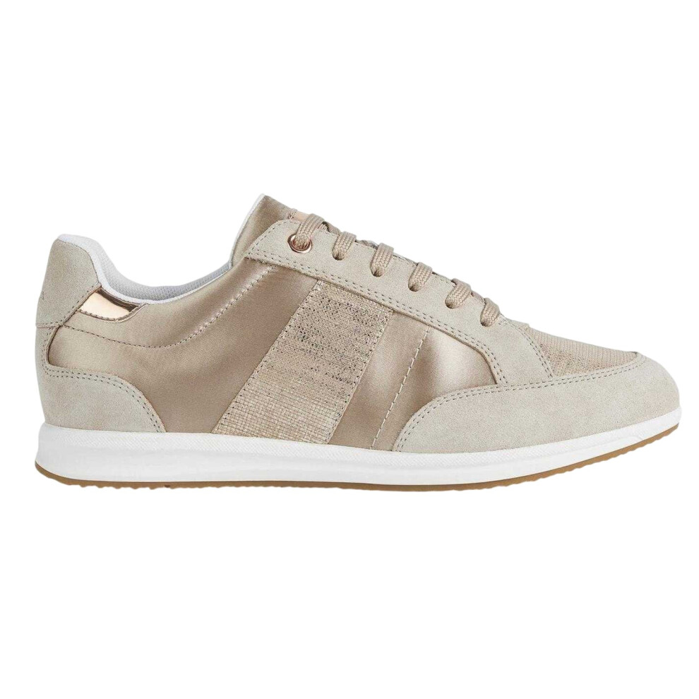 Geox (4 Uk, Beige/Taupe) Womens/Ladies Avery Trainers