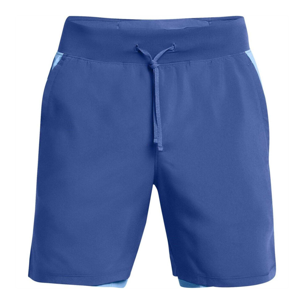Under Armour Mens Launch 2 In 1 Regular Running Shorts
