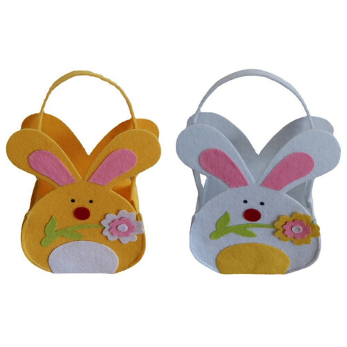 Osterhasen-Geschenktüten aus Canvas, 2er-Pack 1