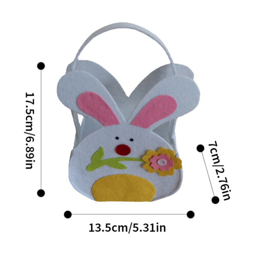 Osterhasen-Geschenktüten aus Canvas, 2er-Pack 2