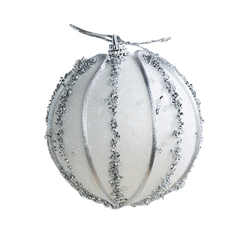 Christmas foam balls red 8cm decorative hanging