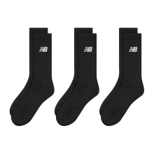 (7 UK-8.5 UK, Black) New Balance Unisex Adult Crew Socks (Pack of 3)