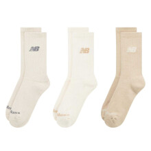 (2 UK-4 UK, Neutral) New Balance Unisex Adult Crew Socks (Pack of 3)