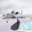 Μοντέλο επιθετικού αεροσκάφους A-10, κλίμακας 1/100, από χυτό κράμα 5
