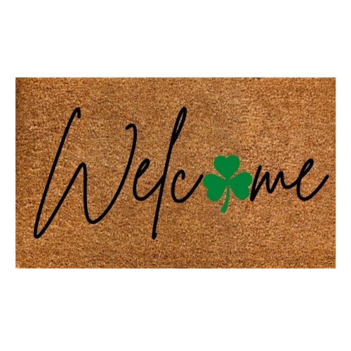 Polyester Irish Day area rug door mat