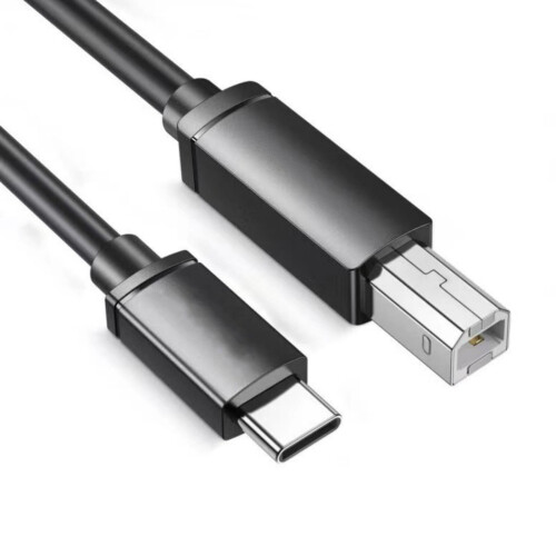 Cabo de impressora USB-C para USB-B 2.0, 1,8 m 2