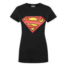 Superman Womens/Ladies Shield Logo T-Shirt