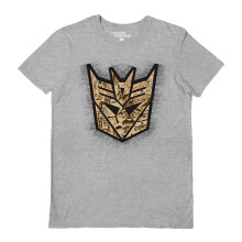 (XXL, Grey) Transformers Unisex Adult Decepticons Logo T-Shirt