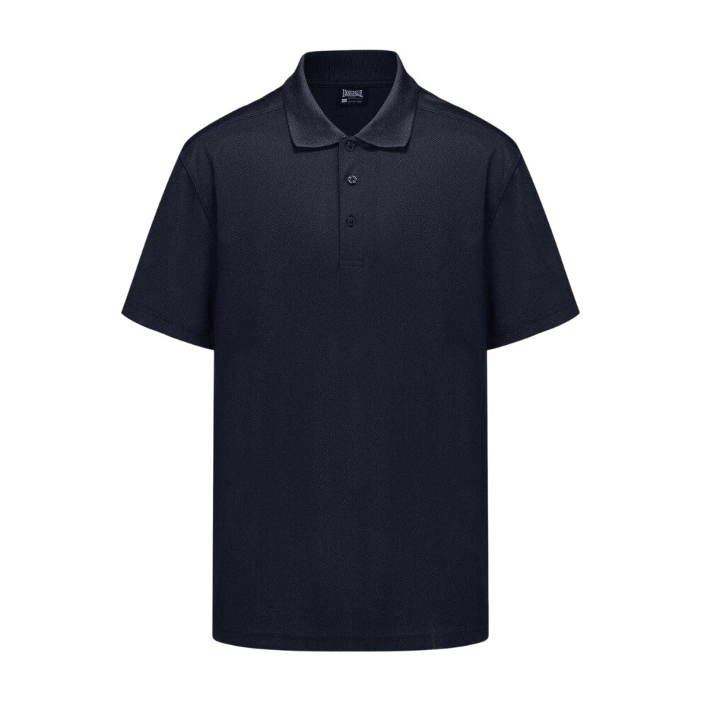 Lonsdale (Xl, Dark Navy) Mens Tailored Polo Shirt
