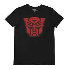 (XXL, Black) Transformers Unisex Adult Autobots Distressed Logo T-Shirt