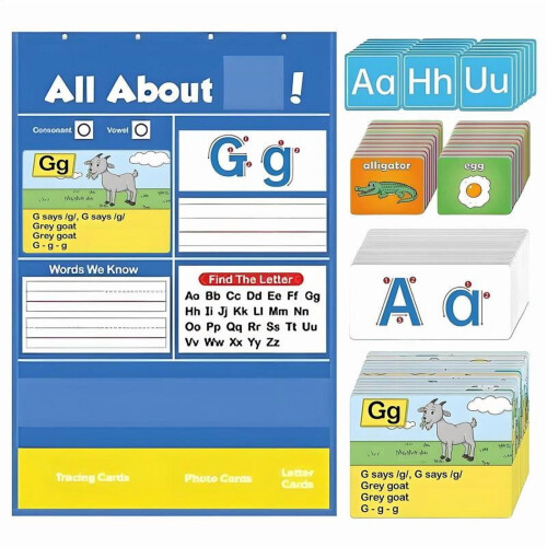 Alphabet Pocket Chart for Preschool Letter Practice 1