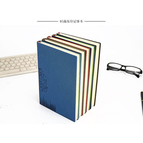 Lined Journal Notebook A5 B5 Hardcover 200 Pages Dark Blue 1